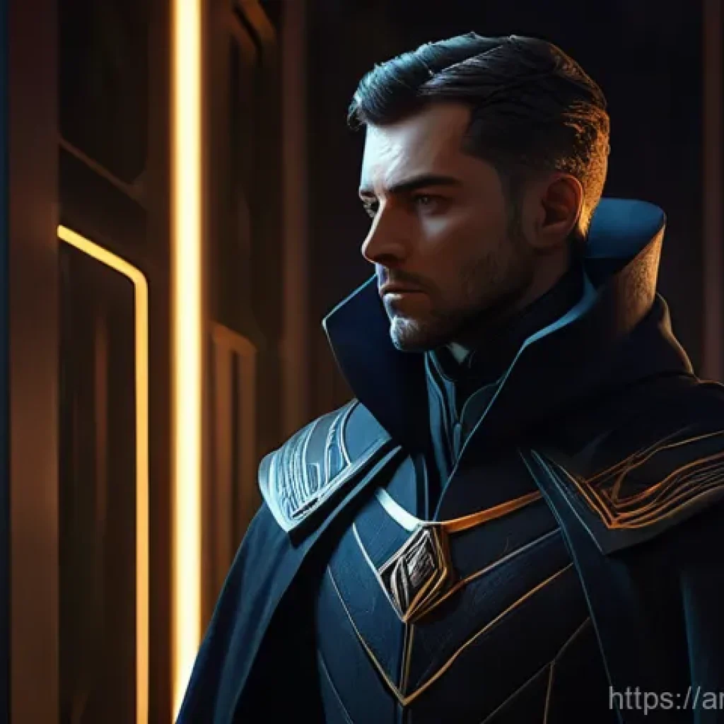 발로란트 팬 아트 갤러리 - **Prompt:** A highly detailed digital painting of Valorant agent Omen. He is depicted in a moment of...