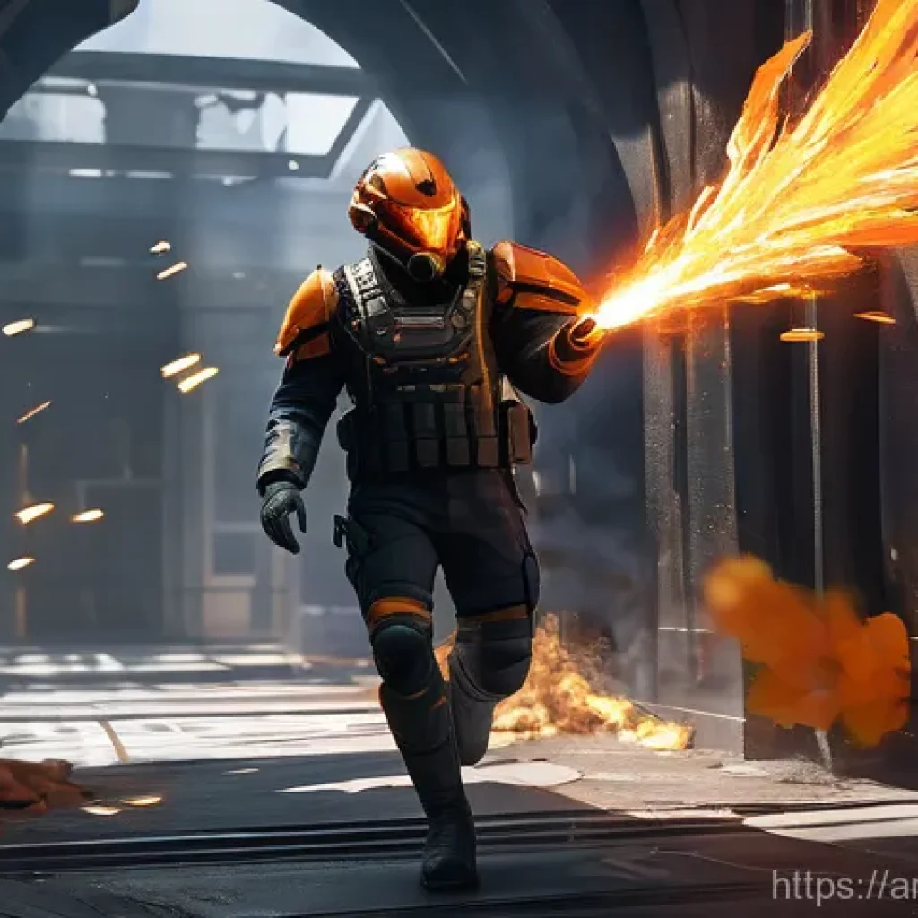 발로란트 스킬 강화 아이템 정보 - **Prompt 1: Phoenix's Fiery Push** "A dynamic, action-shot of Valorant agent Phoenix using his '...