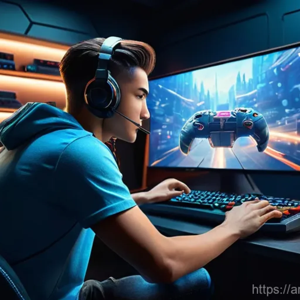 발로란트 스킨 거래의 장단점 - **Prompt 1: The Collector's Pride** A highly detailed, cinematic shot of a young adult gamer, ma...