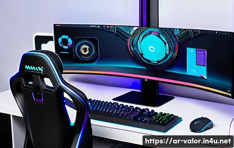 발로란트 콘텐츠 제작 팁 - **Valorant Content Creator's High-Quality Setup** A modern and impeccably organized gaming room,...