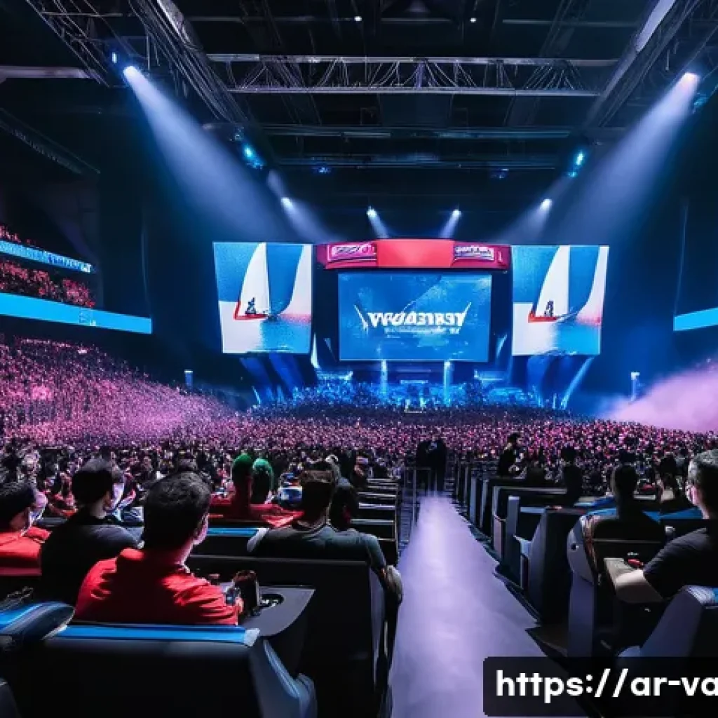 발로란트 전용 이벤트 티켓 정보 - **Prompt 1: The Electrifying Atmosphere of a Valorant Live Event** "A wide-angle shot capturing ...
