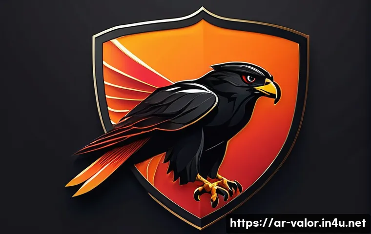 발로란트 클랜 창설 방법 - A powerful Valorant clan logo featuring a stylized falcon silhouette in dynamic flight, with fiery r...